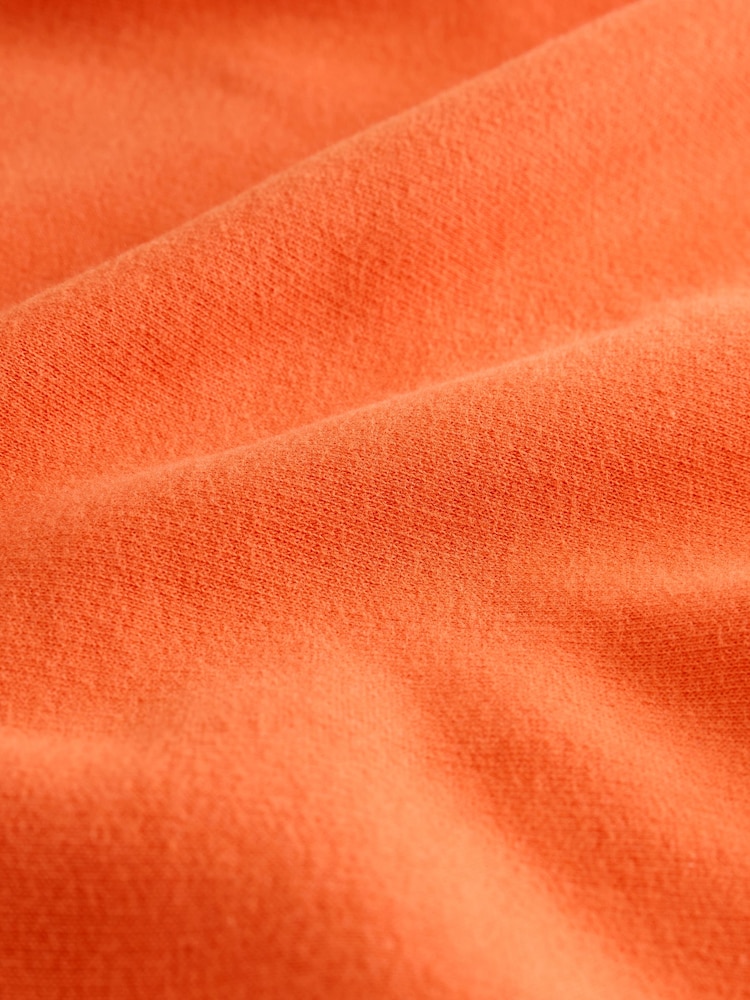 Never Fully Dressed Orange Embroidered Print Crew Neck Sweatshirt - Image 10 of 10