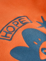 Never Fully Dressed Orange Embroidered Print Crew Neck Sweatshirt - Image 9 of 10