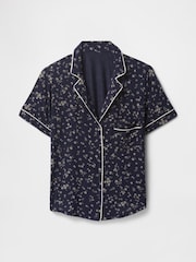 Floral azul azul marino - Camiseta de pijama de modal y manga corta de Gap - Imagen 4 de 4