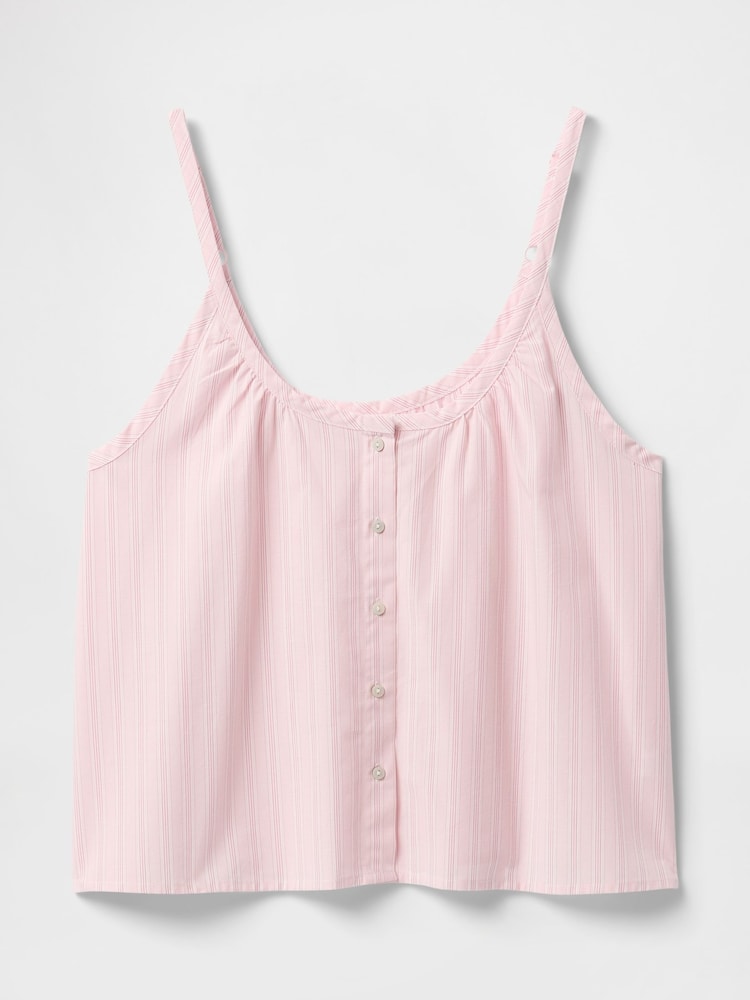 Gap Pink Poplin Pyjama Shorts Set - Image 2 of 3