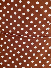 Girl In Mind Brown Jovi Tie Shoulder Polka Dot Frill Skirt Midi Dress - Image 6 of 6