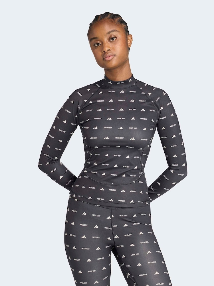 adidas Black x Moonboot Logo Long Sleeve Top - Image 1 of 6 adidas Black x Moonboot Logo Long Sleeve Top - Image 1 of 6