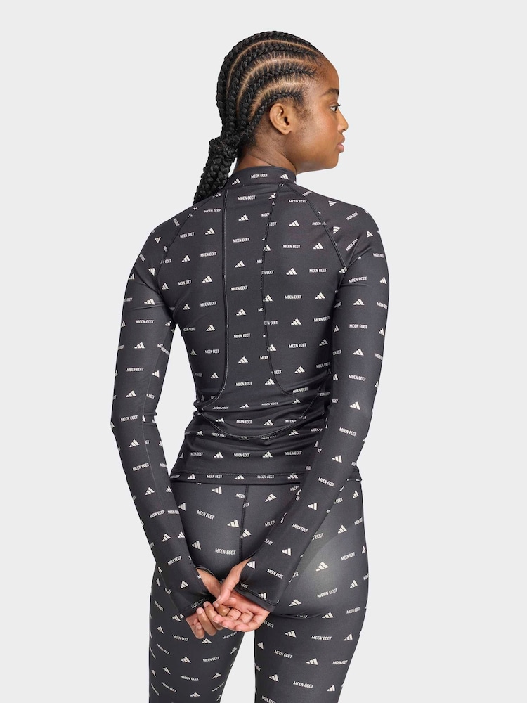 adidas Black x Moonboot Logo Long Sleeve Top - Image 2 of 6 adidas Black x Moonboot Logo Long Sleeve Top - Image 2 of 6