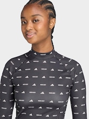 adidas Black x Moonboot Logo Long Sleeve Top - Image 5 of 6