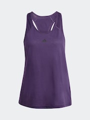 adidas Purple Light Train Essentials Minimal Branding Racerback Tank Top - Image 6 of 6