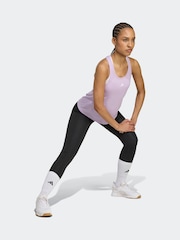 adidas Lilac Purple Train Essentials Minimal Branding Racerback Tank Top - Image 3 of 5