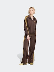 adidas originals Brown/Yellow Firebird Loose Trackpants - Image 3 of 6