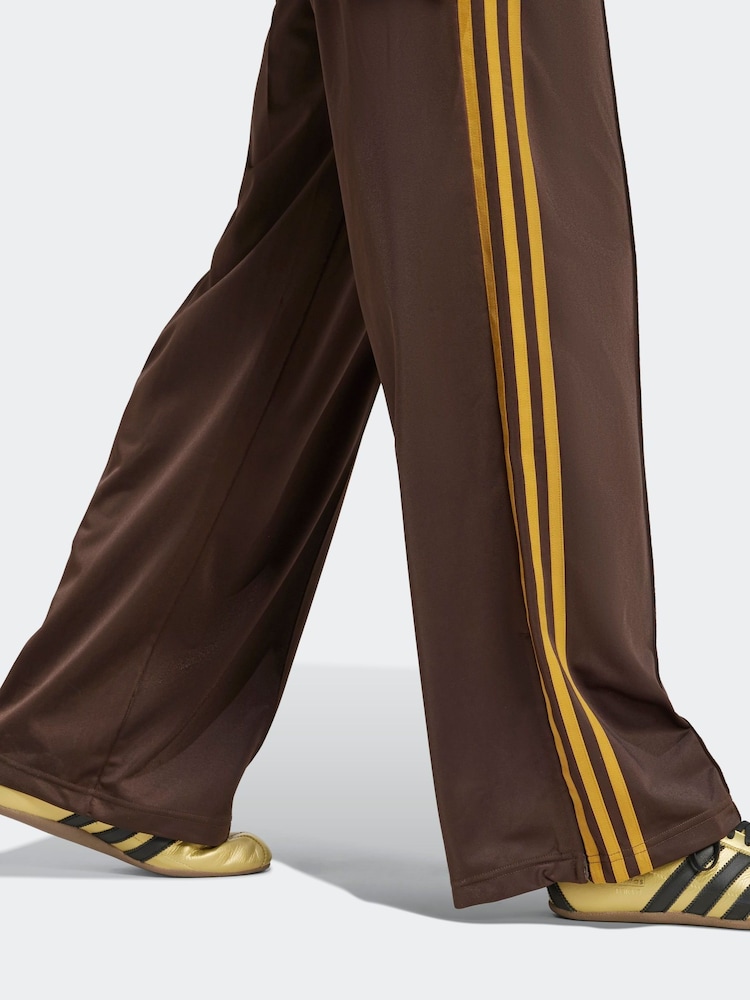 חום/צהוב - adidas Originals Firebird Loose Track Pant Trousers - Image 4 of 6