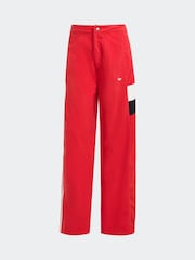adidas Originals Red Wide Leg Track Joggers - Image 6 of 6
