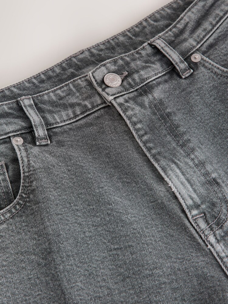 Grey Light Slim Fit Vintage Wash Denim Jeans - Image 2 of 5 Grey Light Slim Fit Vintage Wash Denim Jeans - Image 2 of 5