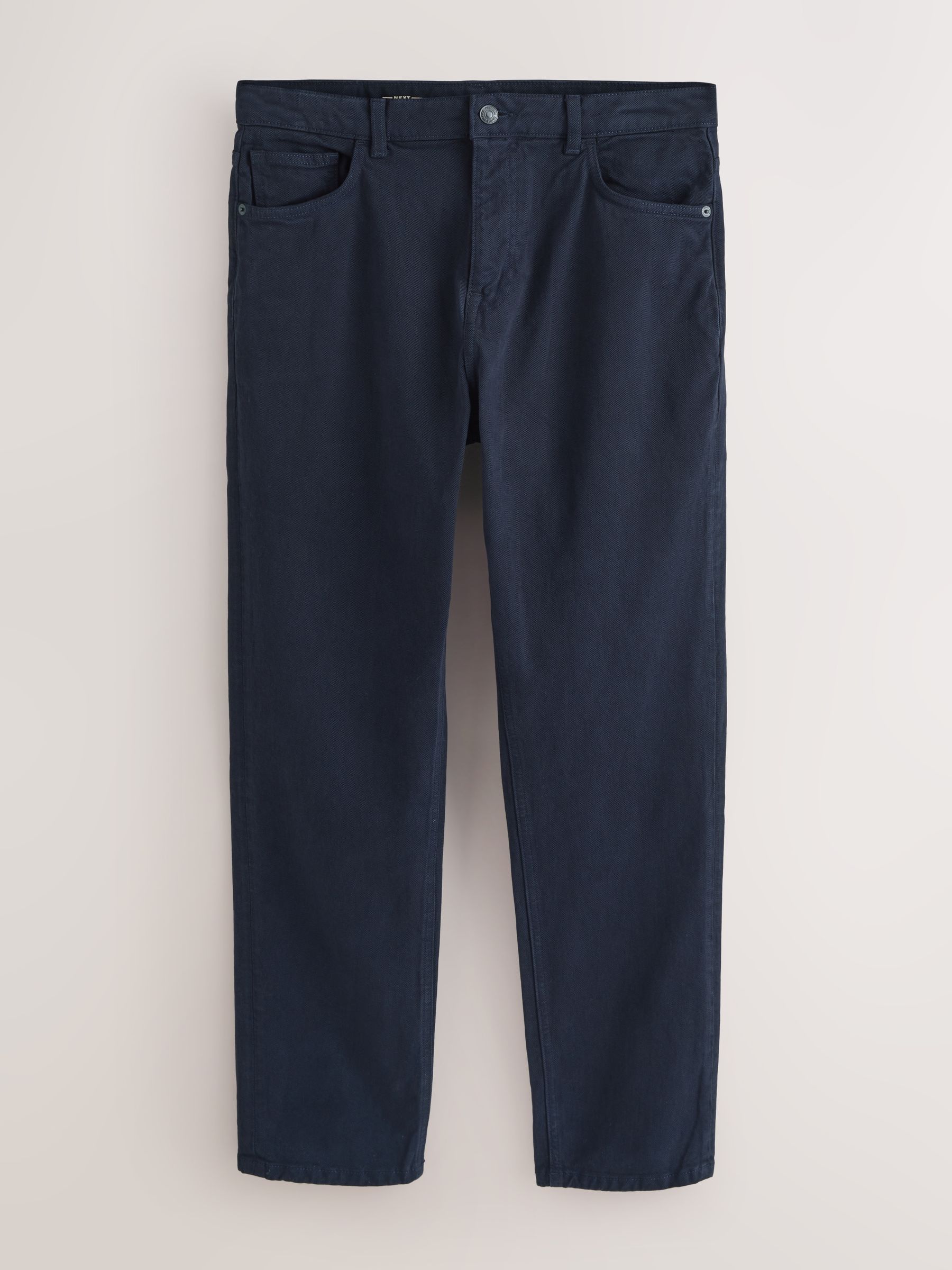 Buy Navy Blue Regular Tapered Fit Vintage Wash Denim Jeans from