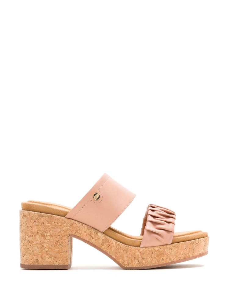 Hush Puppies Poppy Ruched Black Slides - Image 3 of 4