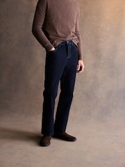 Dark Indigo Rinse Bootcut Vintage Wash Denim Jeans - Image 1 of 5