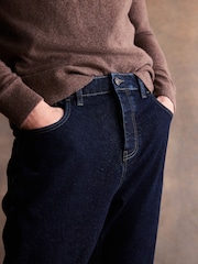 Dark Indigo Rinse Bootcut Vintage Wash Denim Jeans - Image 5 of 5