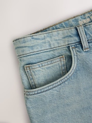 Blue Light Tint Slim Fit Vintage Wash Denim Jeans - Image 10 of 11