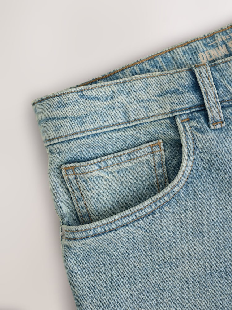 Blue Light Tint Slim Fit Vintage Wash Denim Jeans - Image 5 of 5 Blue Light Tint Slim Fit Vintage Wash Denim Jeans - Image 5 of 5