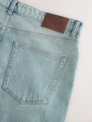 Blue Light Tint Slim Fit Vintage Wash Denim Jeans - Image 9 of 11