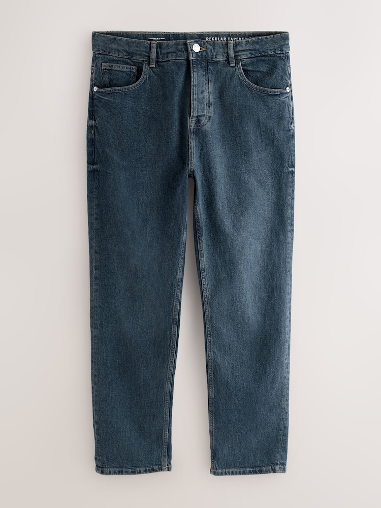 Vintage Blau getönt - reguläre Passform mit schmal zulaufendem Bein - Denim-Jeans mit Vintage-Waschung - Bild 1 von 5 Vintage Blau getönt - reguläre Passform mit schmal zulaufendem Bein - Denim-Jeans mit Vintage-Waschung - Bild 1 von 5