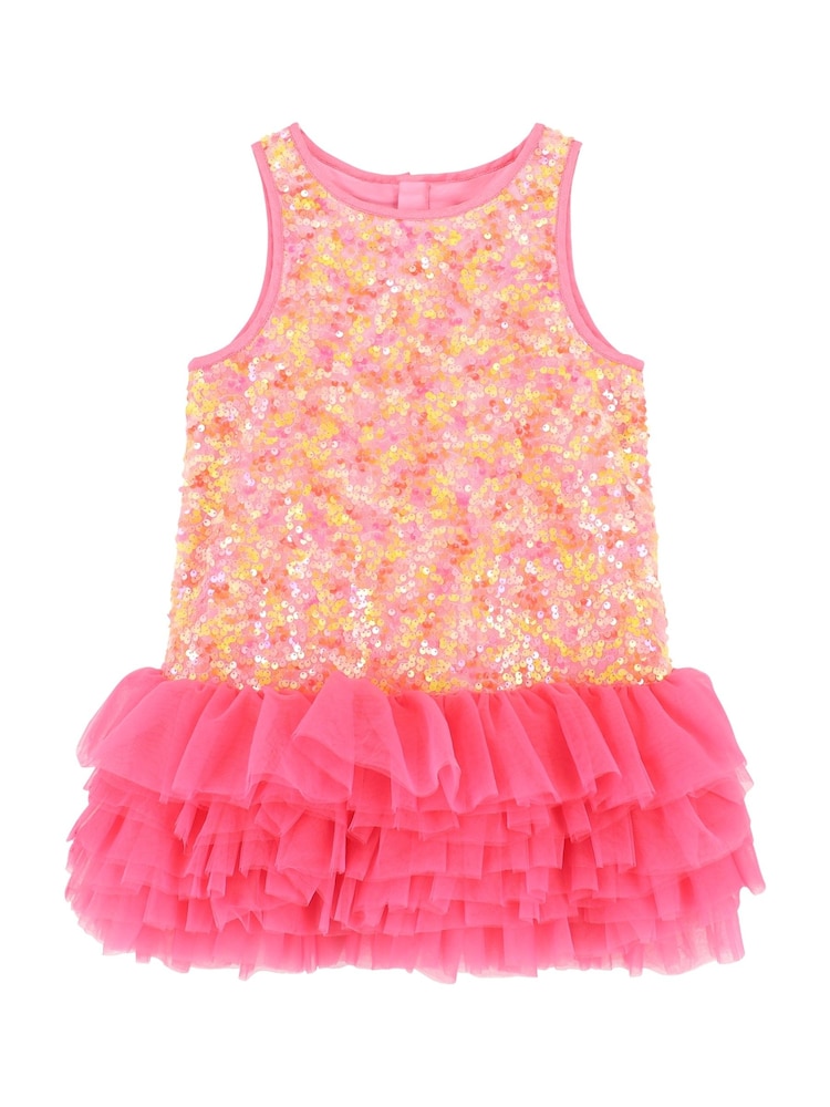 Angels Face Pink Charleston Sequin Tulle Dress - Image 2 of 3