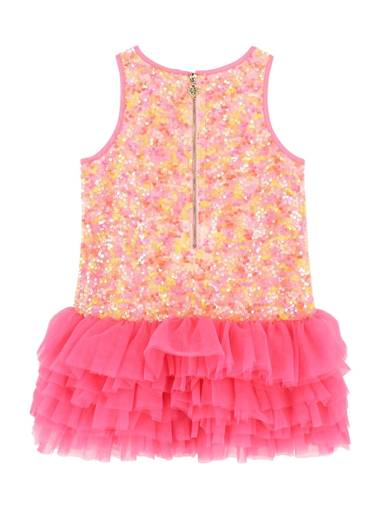 Angels Face Pink Charleston Sequin Tulle Dress - Image 3 of 3