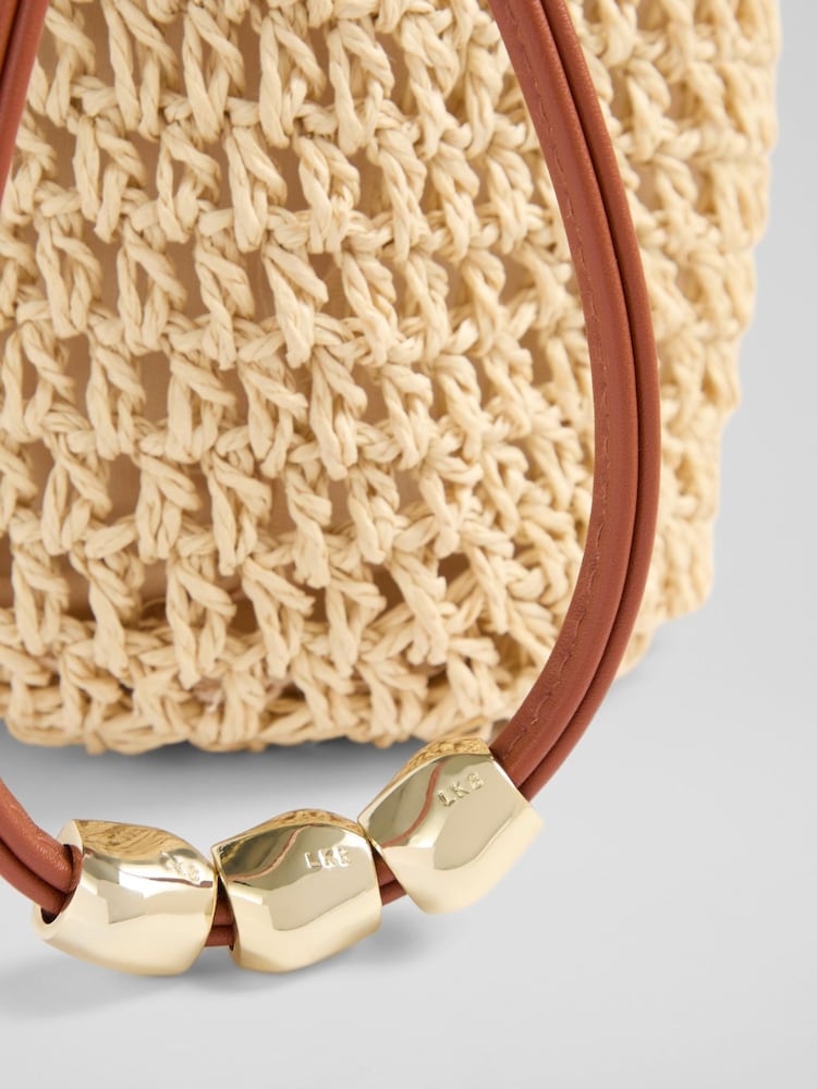 LK Bennett Isita Paper Paper Braided Clutch Bag - Bild 4 von 4