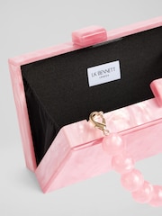 LK Bennett Pink Acrylic Resin Box Clutch Bag - Image 2 of 2