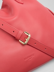 LK Bennett Pink Selina Amber Leather Bead Tote Bag - Image 3 of 3