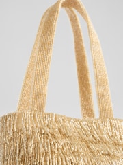 LK Bennett Blue Etsy Champagne Crystals And Mesh Beaded Bag - Image 2 of 3