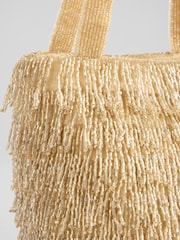 LK Bennett Blue Etsy Champagne Crystals And Mesh Beaded Bag - Image 3 of 3