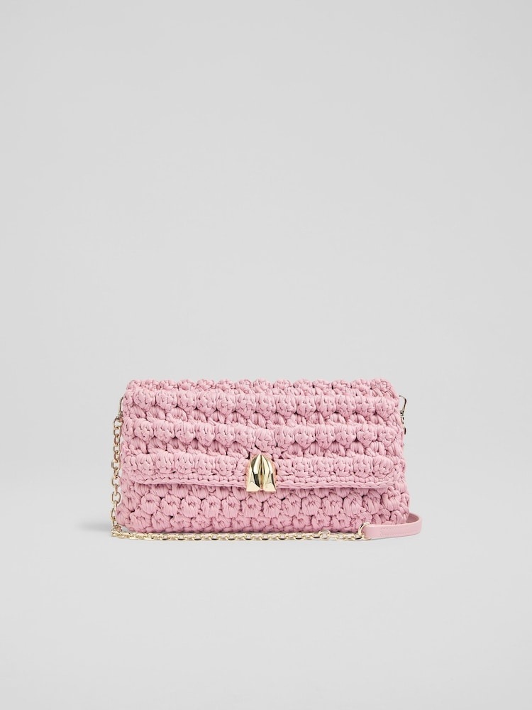 LK Bennett Larna Crochet Oloid Clutch Bag - Bild 1 von 3