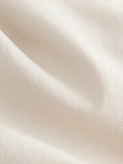 Ecru White Regular Tapered Fit Vintage Wash Denim Jeans - Image 6 of 9