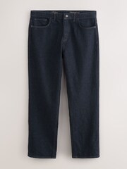 Dark Indigo Rinse Straight Fit Vintage Wash Denim Jeans - Image 7 of 11