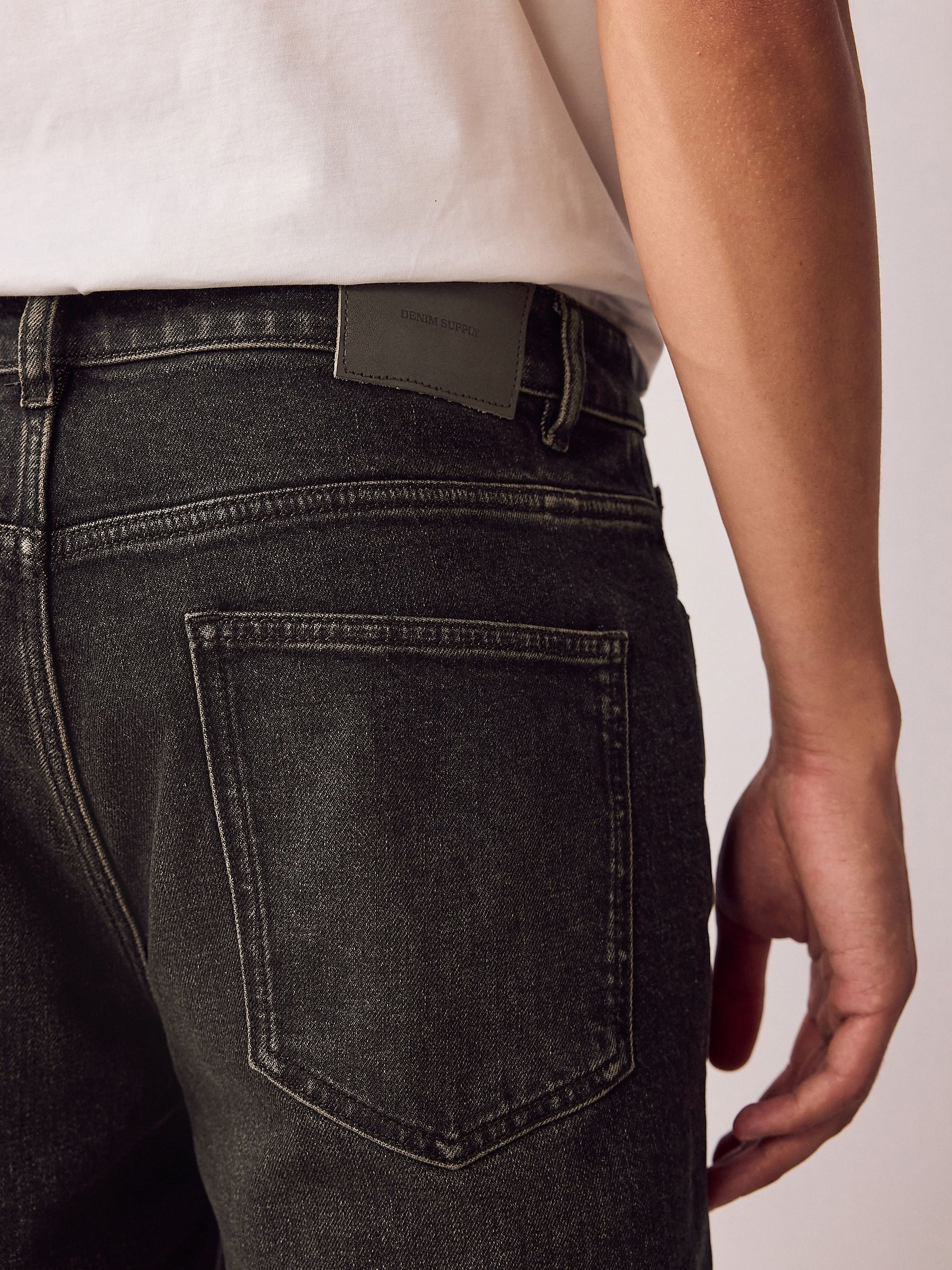 Buy Brown Tint Straight Fit Vintage Wash Denim Jeans from Next USA