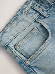 Blue Light Classic Straight Fit Vintage Wash Denim Jeans - Image 11 of 11