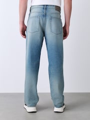 Blue Light Classic Straight Fit Vintage Wash Denim Jeans - Image 3 of 11