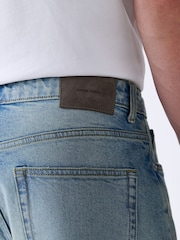 Blue Light Classic Straight Fit Vintage Wash Denim Jeans - Image 6 of 11