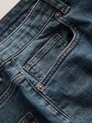 Μπλε βαθύ - Ίσια εφαρμογή - Vintage Wash Τζιν Τζιν - Εικόνα 7 από 8