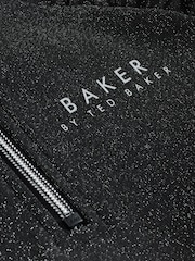 Baker by Ted Baker Metallic Glitter Baseball Black Dress - Image 11 of 12