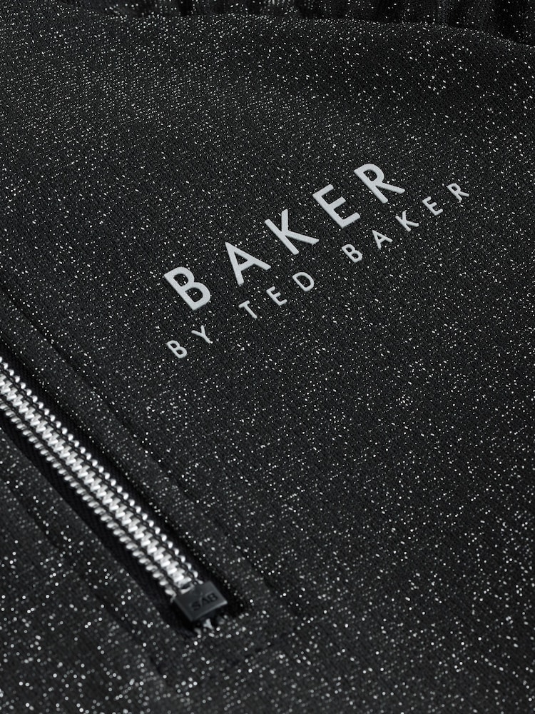ted baker black and silver dress Buy Baker by Ted Baker Metallic Glitter Baseball Black Dress from Next USA