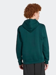 adidas Originals Green Adicolor Classics 3-Stripes Hoodie - Image 3 of 6