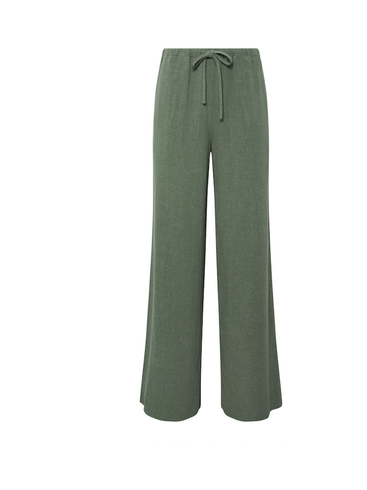 Long Tall Sally Green Blend Wide Leg Trousers - Image 6 of 6 Long Tall Sally Green Blend Wide Leg Trousers - Image 6 of 6