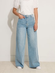 Long Tall Sally Blue Palazzo Jeans - Image 1 of 5