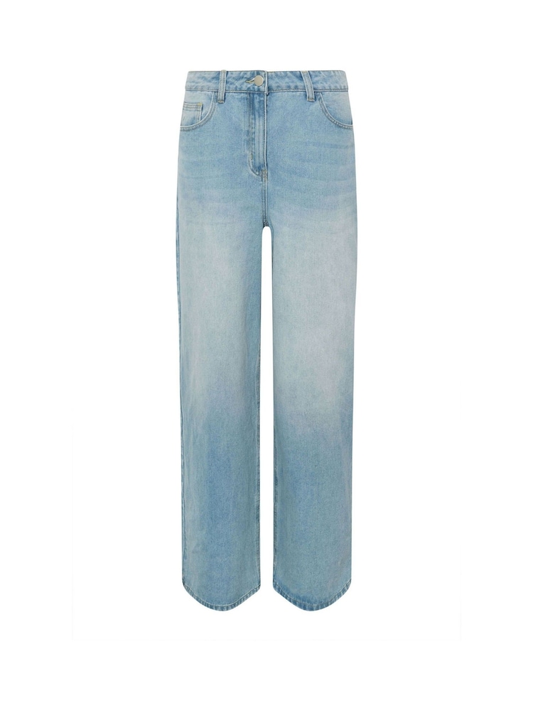 Long Tall Sally Blue Palazzo Jeans - Image 5 of 5
