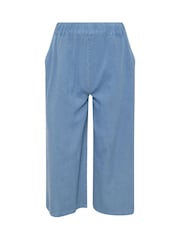 M&Co Blue Acid Wash Cullotte Trousers - Image 5 of 5