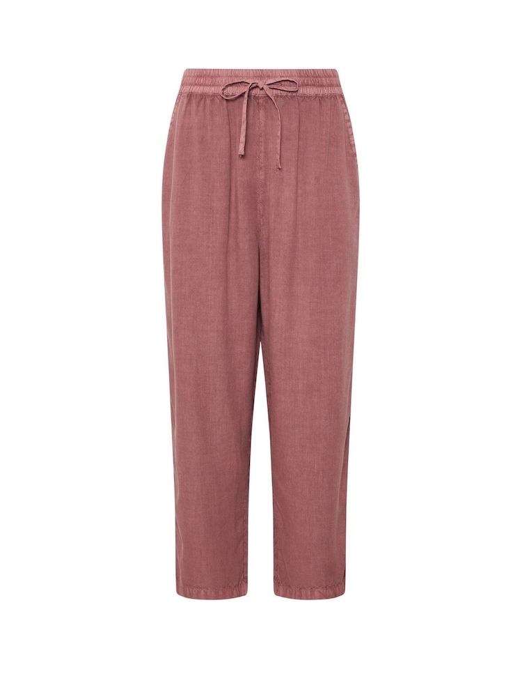 M&Co Red Acid Wash Cullotte Trousers - Image 5 of 5