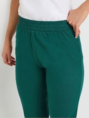 Long Tall Sally Green 100% Cotton Straight Leg Joggers - Image 4 of 5