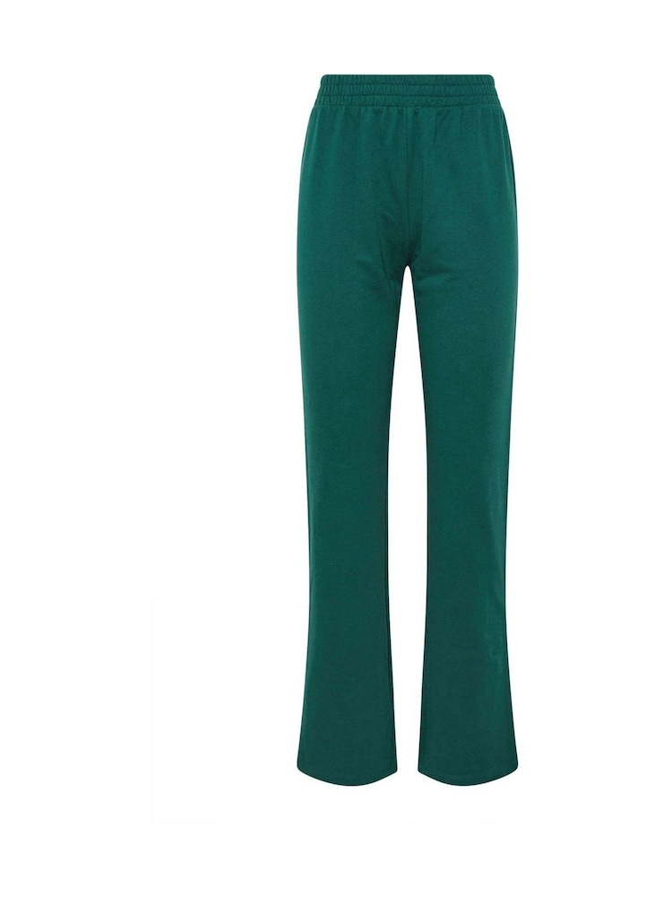 Long Tall Sally Green 100% Cotton Straight Leg Joggers - Image 5 of 5