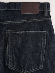 Dark Indigo Rinse Relaxed Fit Vintage Wash Denim Jeans - Image 11 of 11