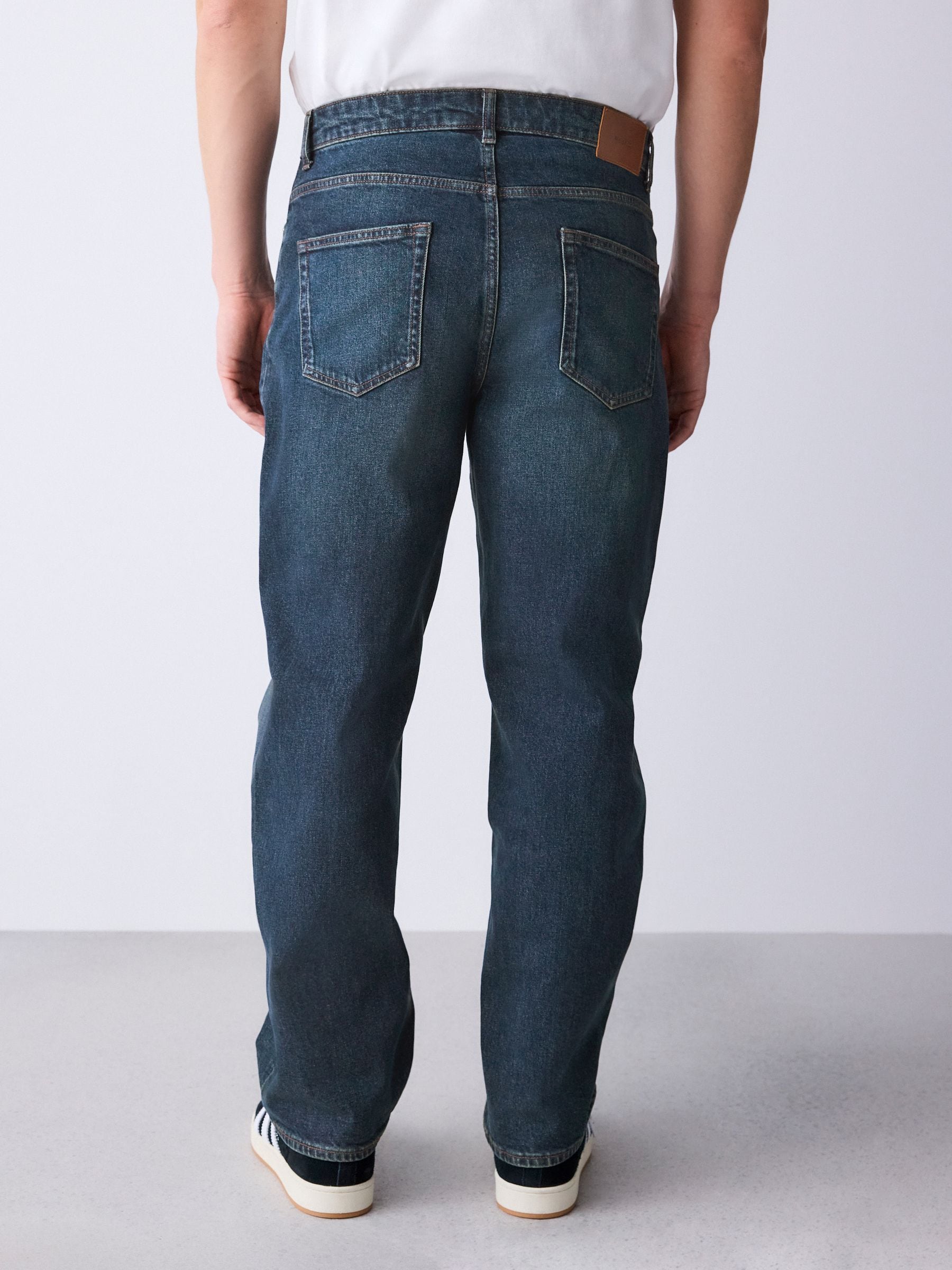 Buy Blue Dark Baggy Fit Jeans from the Next UK online shop