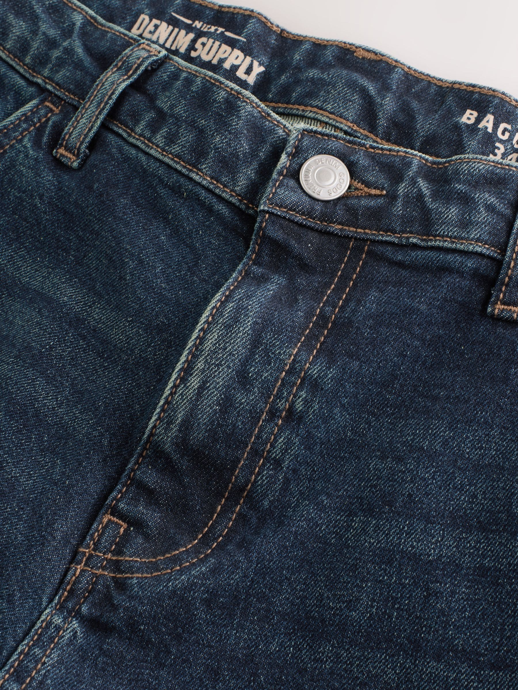 Buy Blue Dark Baggy Fit Jeans from Next USA